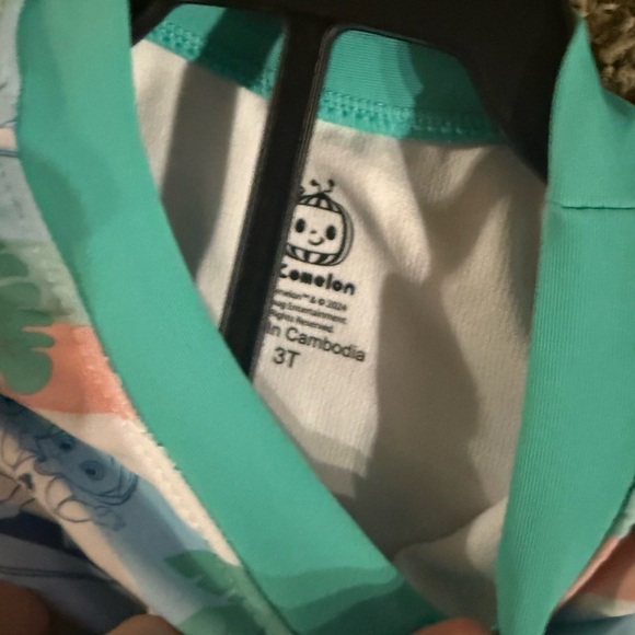 NWOT Kids Swim Set with Cartoon Print - Picture 2 of 2